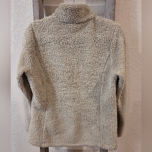 Patagonia Tan Fleece Quarter Zip-Up Jacket - Size Medium - Picture 2 of 4